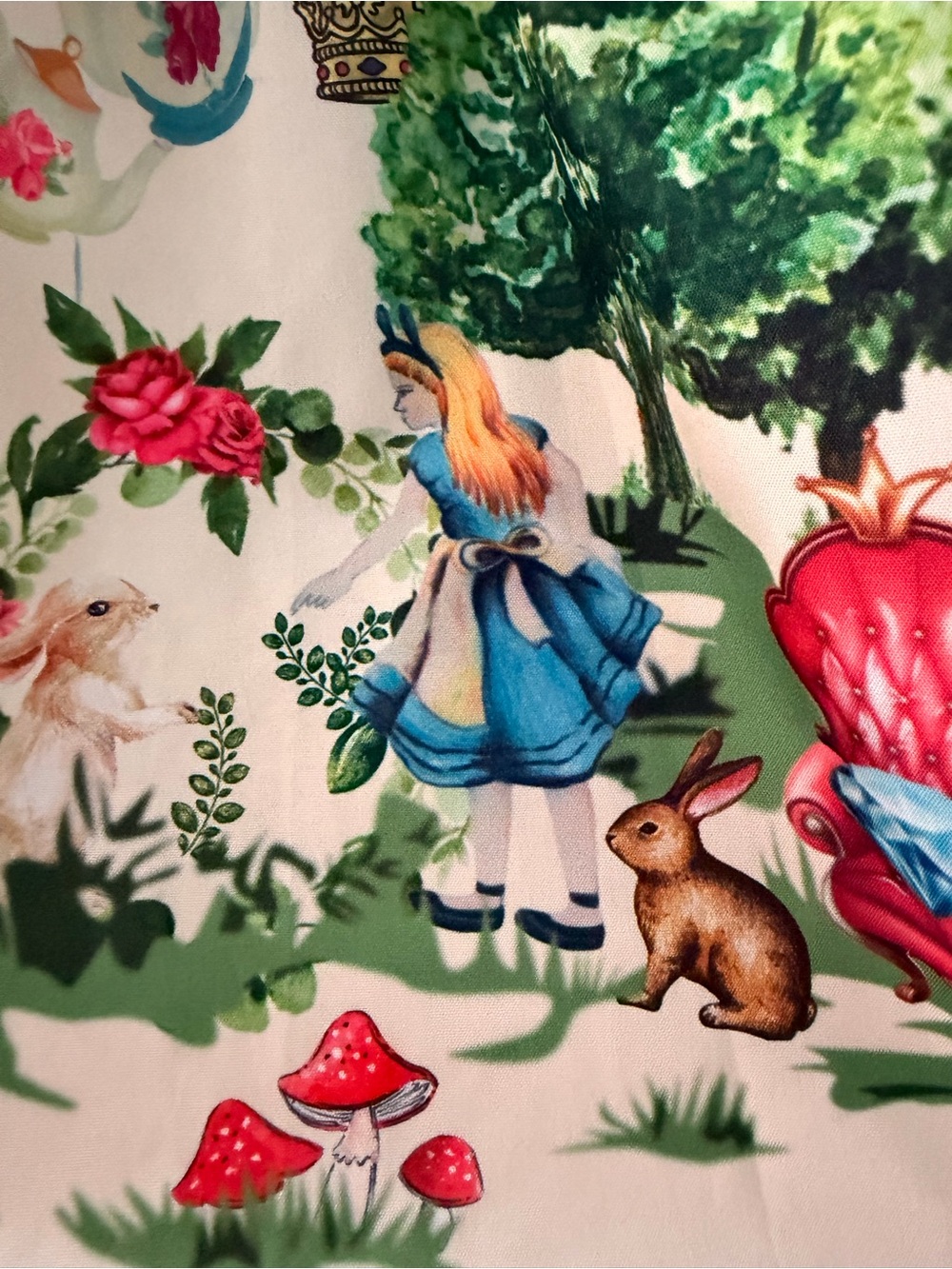 Girls Alice in Wonderland Storybook Dress Blue 3T Cottagecore - Picture 5 of 5